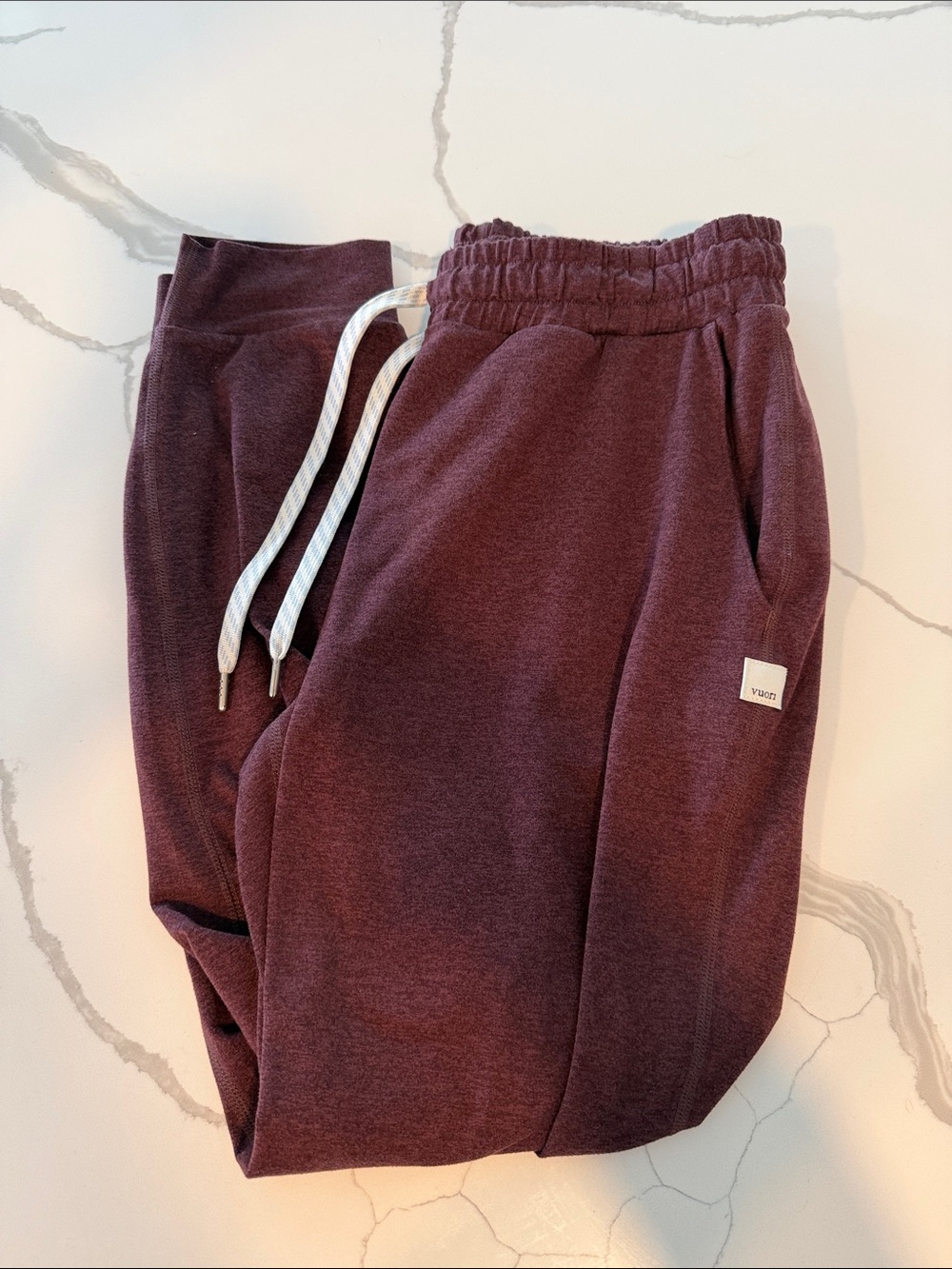 Vuori Maroon Drawstring Joggers